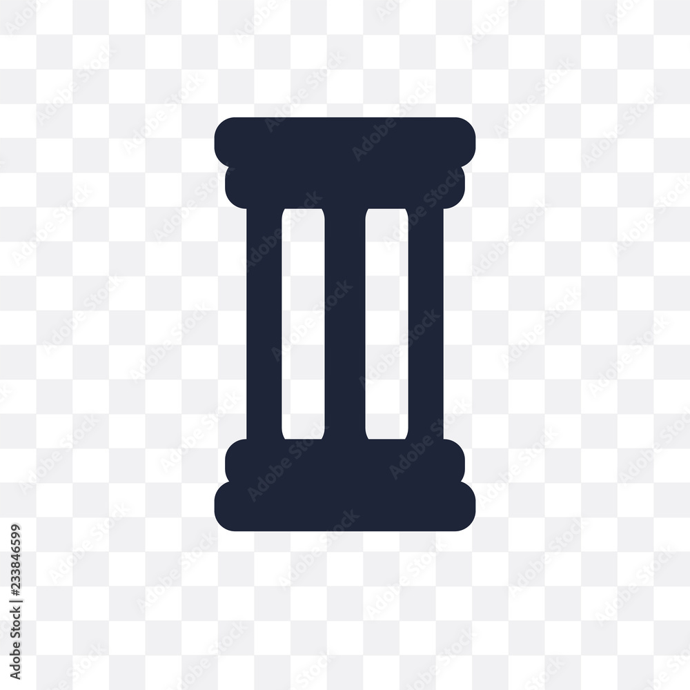 antique Column transparent icon. antique Column symbol design from Museum collection. antique Column transparent icon. antique Column symbol design from Museum collection.