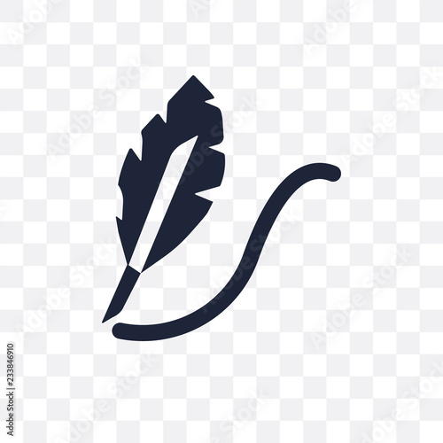Quill transparent icon. Quill symbol design from Museum collection.