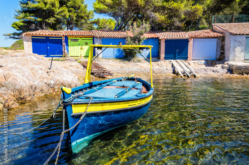 Seacoast of Cap Benat near Le Lavandou and Bormes-les-Mimosas in French Riviera photo