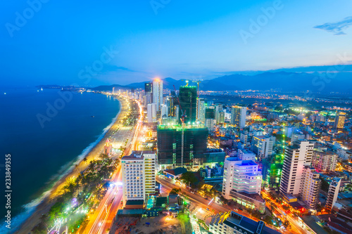 Nha Trang skyline aerial view