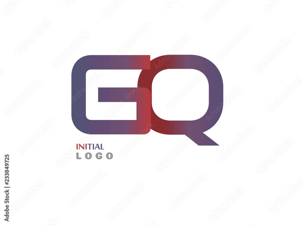 GQ Initial Logo for your startup venture