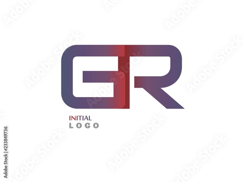 GR Initial Logo for your startup venture