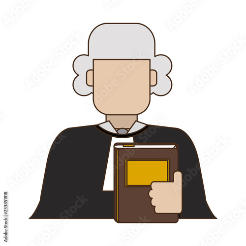 Judge with constitution book avatar