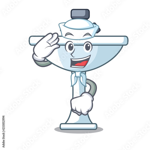 Sailor cartoon sink in the kitchen room