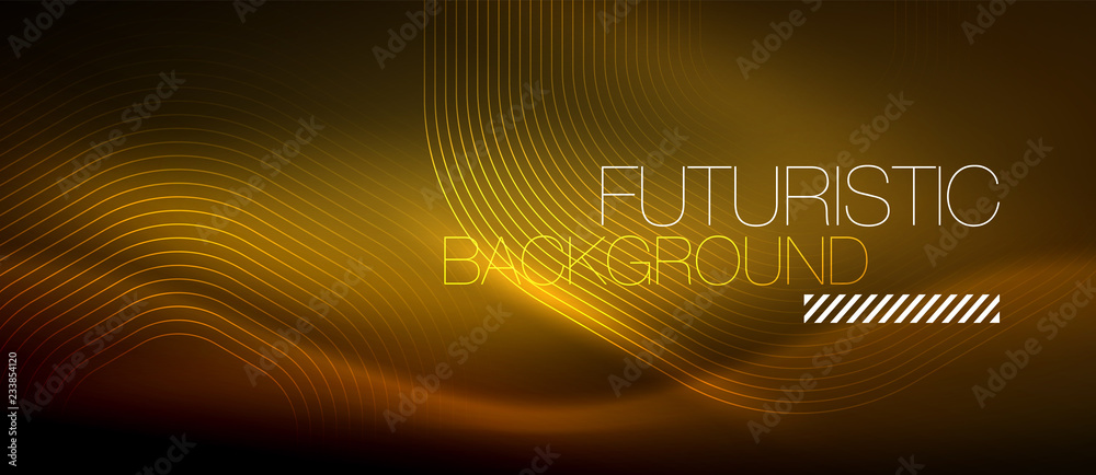Neon glowing lines, magic energy space light concept, abstract background wallpaper design Neon glowing lines, magic energy space light concept, abstract background wallpaper design