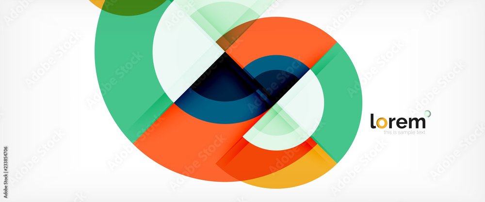 Circle abstract background, geometric modern design template Circle abstract background, geometric modern design template