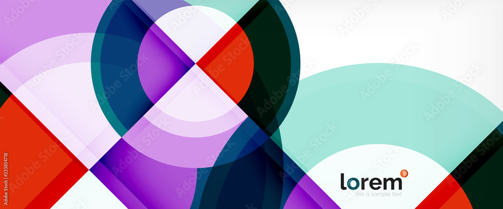 Circle abstract background, geometric modern design template Circle abstract background, geometric modern design template