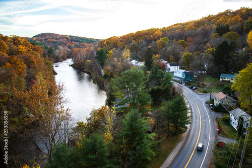 road in autumn