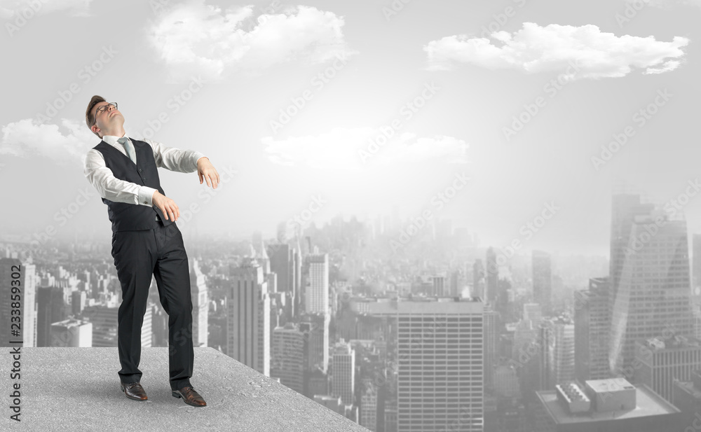 Zombi elegant businessman on the top of the city
Zombi elegant businessman on the top of the city