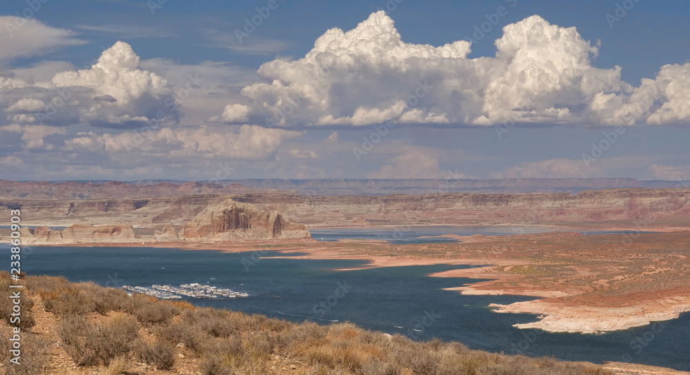Summer storm clouds over Lake Powell