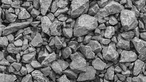 rubble texture natural abstract black and white  background close-up