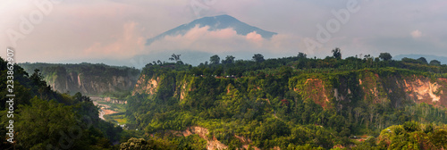 Panoramic View of the Canyon from Sianok Canyon Bukittinggi,Indonesia photo