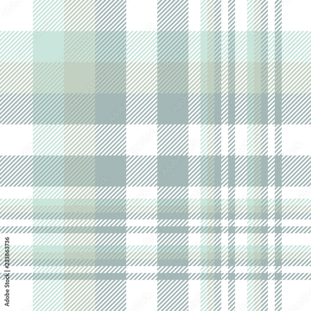 custom made wallpaper toronto digitalPlaid pattern in shades of faded green and white.