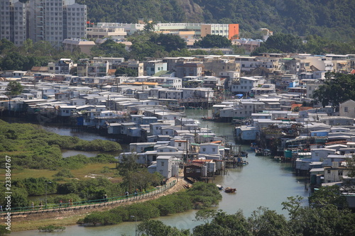Tai O village in hong kong