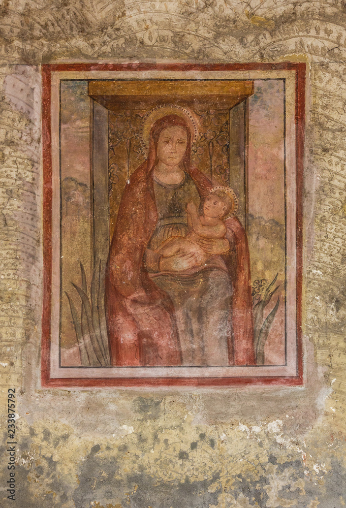 Virgin Mary Christian icon, Italy, Lombardy