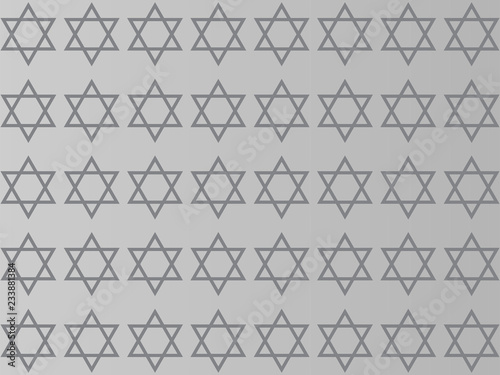 Star of David on a gray background