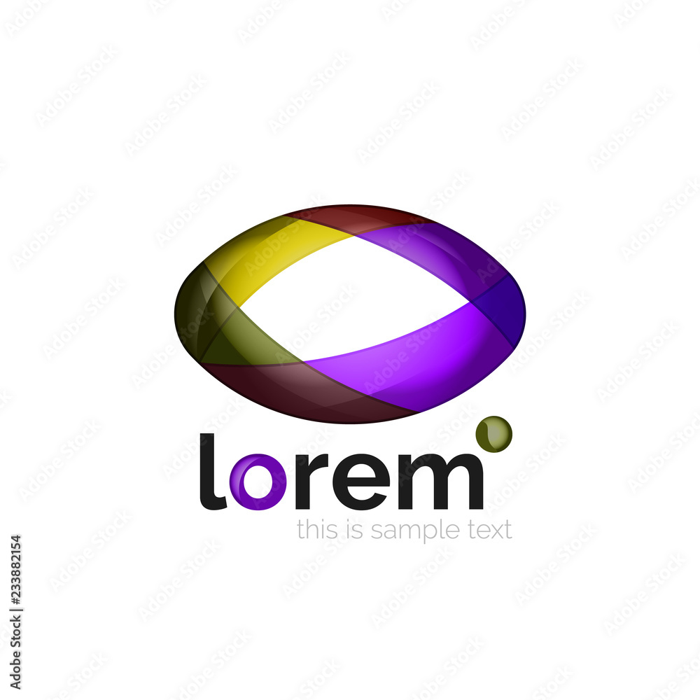 Abstract geometric business icon Abstract geometric business icon