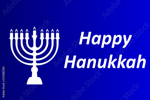 Hanukkah Typographic Vector Design - Happy Hanukkah. A