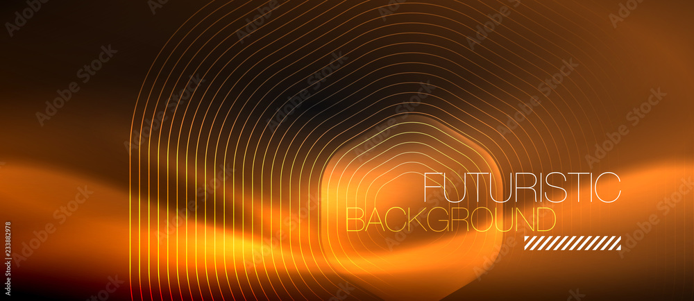 Neon glowing lines, magic energy space light concept, abstract background wallpaper design Neon glowing lines, magic energy space light concept, abstract background wallpaper design