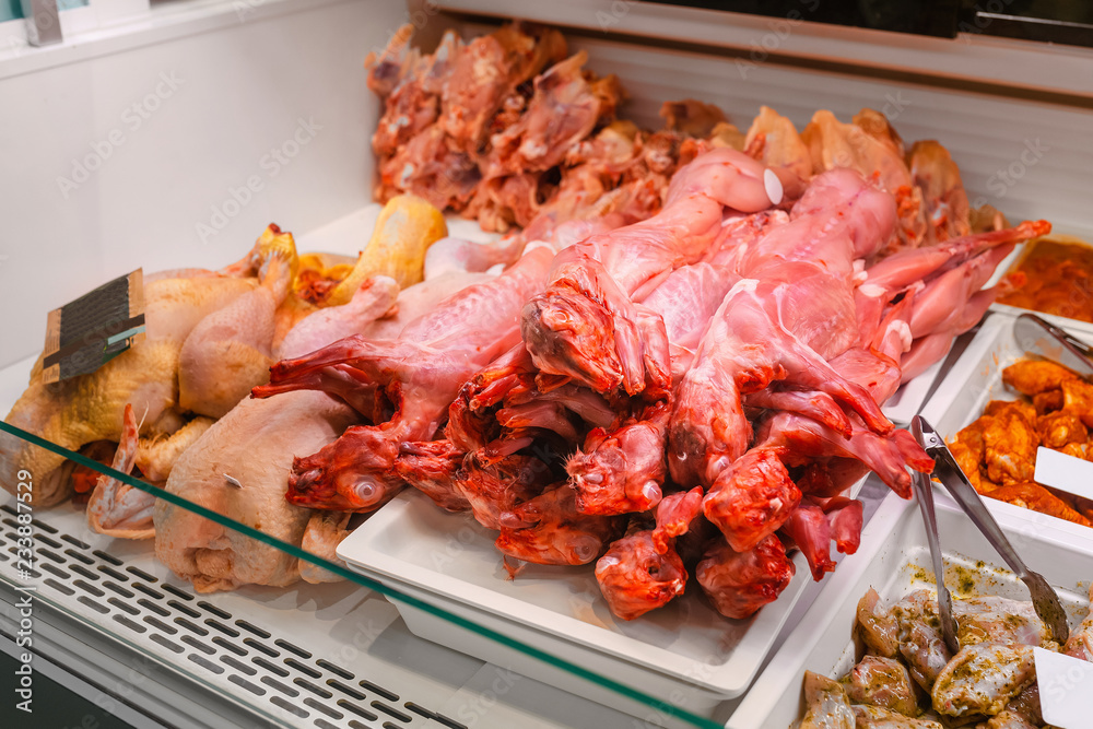lamb meat at the market