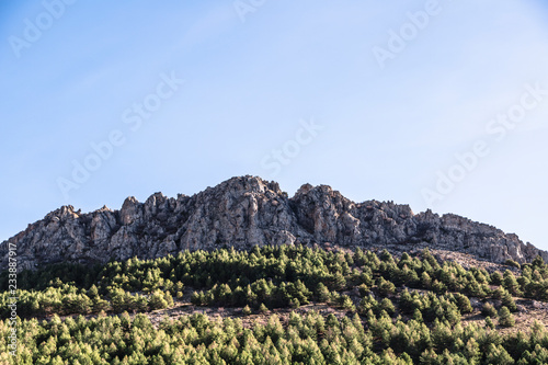 Sierra Nevada mountain range in region of Andalusia in Spain