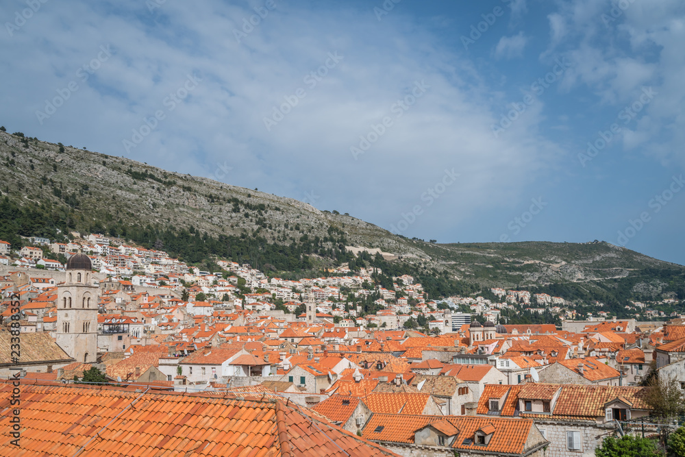 Obraz premium Rooftops of old houses in Dubrovnik