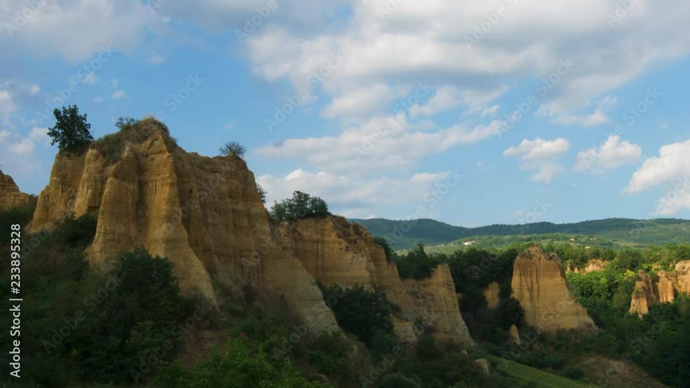 Nature landscape timelapse of the Balze cliffs of Valdarno Tuscany Italy Nature landscape timelapse of the Balze cliffs of Valdarno Tuscany Italy
