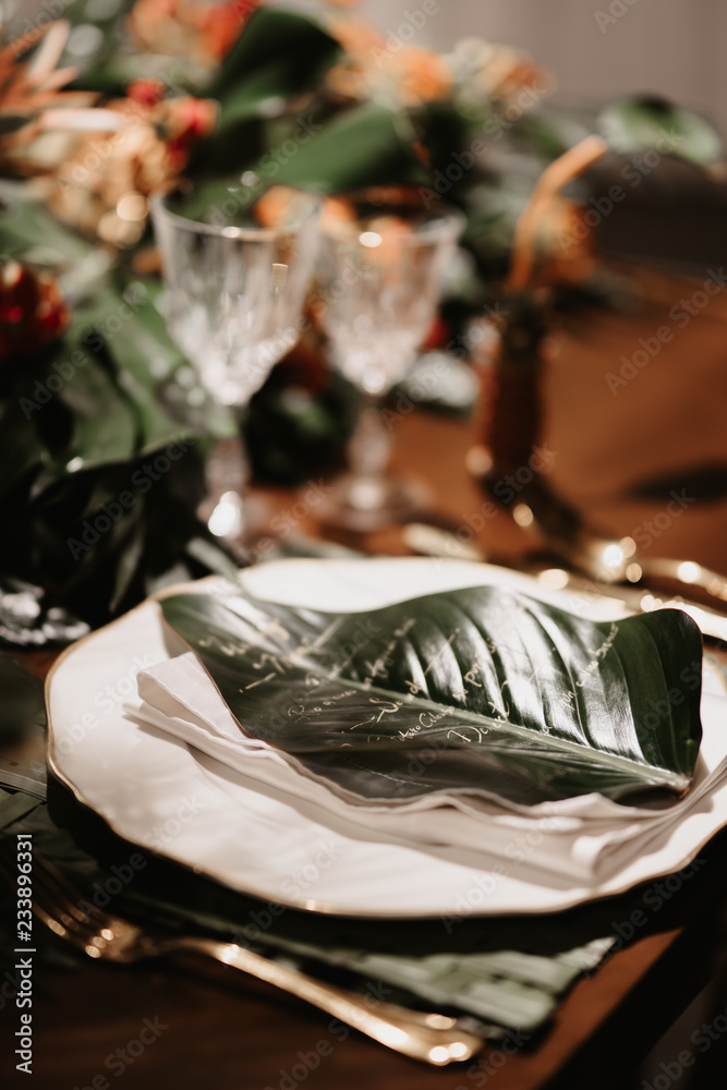 table with wedding decorations table with wedding decorations