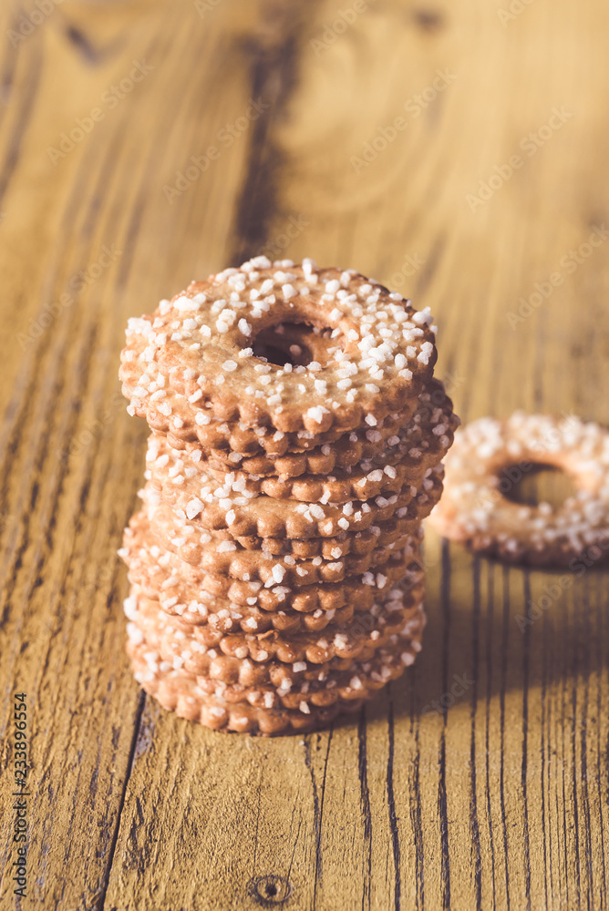 Fototapeta premium Cookies with coconut sprinkles