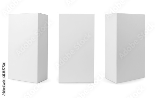 White box set isolated on white with clipping path © runrun2