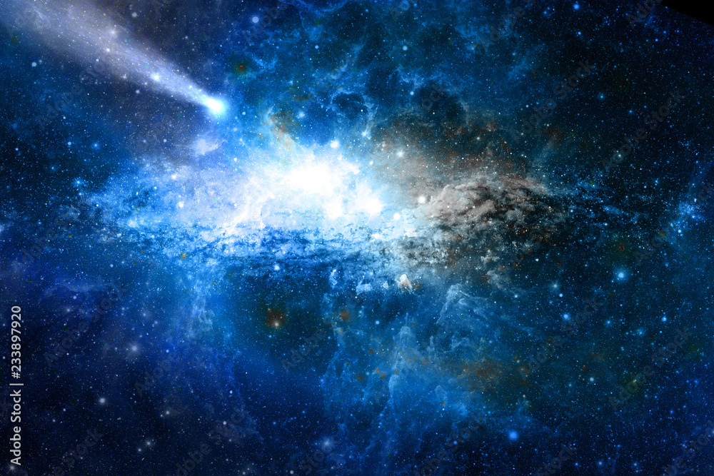 Stars and galaxy space sky night background