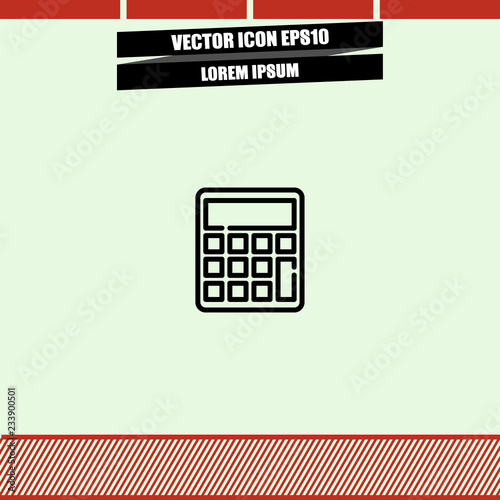 Calculator icon vector