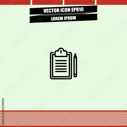 Notepad icon vector