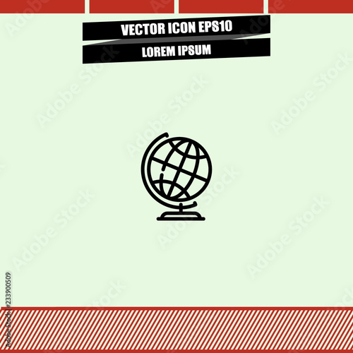 Globe icon vector