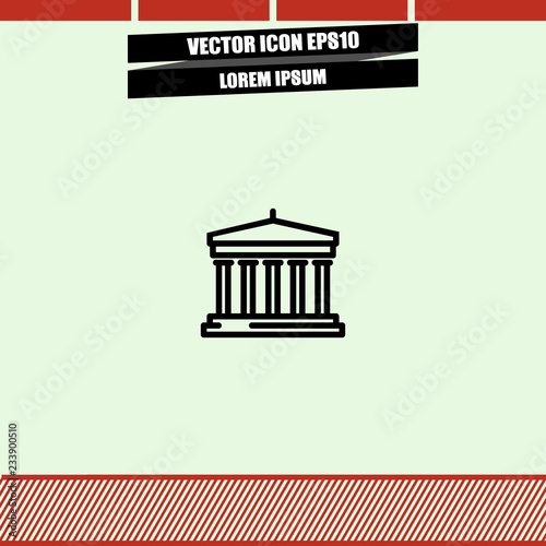 bank icon vector