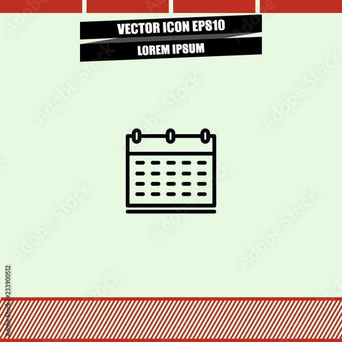 Calendar icon vector