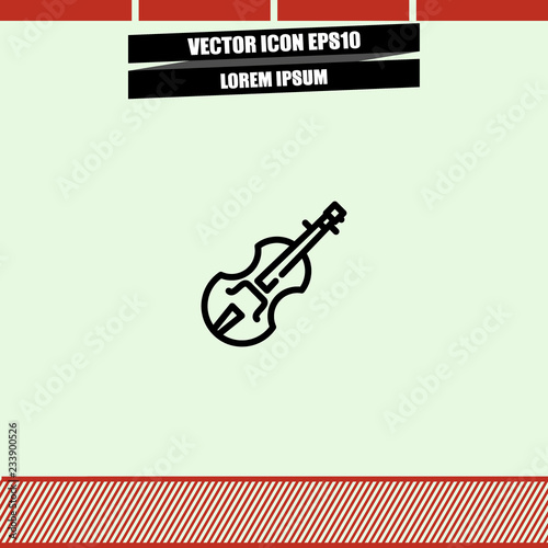 Violin icon vector