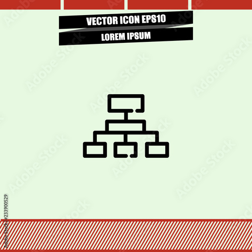 Pc share icon vector