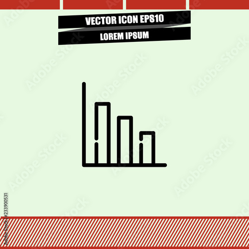 Diagram chart icon vector