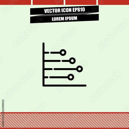 Diagram chart icon vector