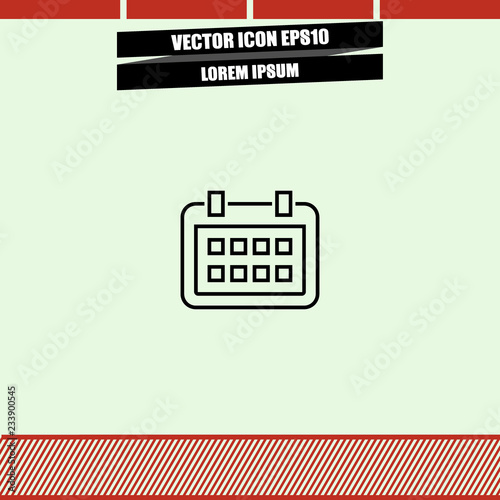 Calendar icon vector