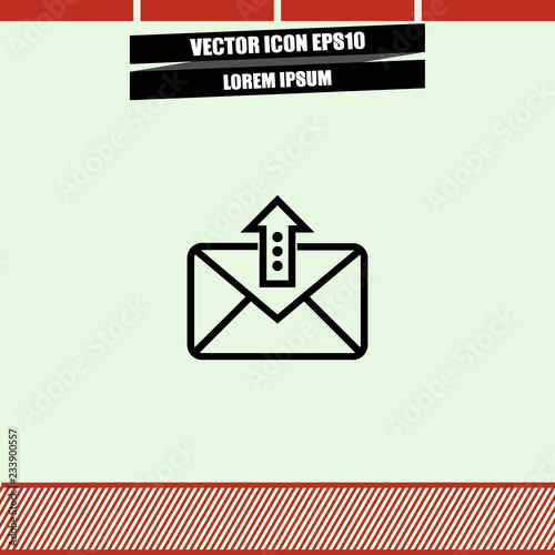 Mail sent icon vector