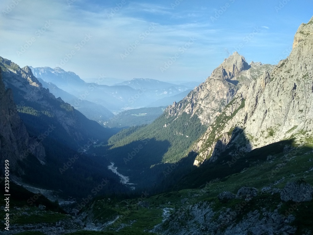 Palaronda trek on the Dolomites (Italy)