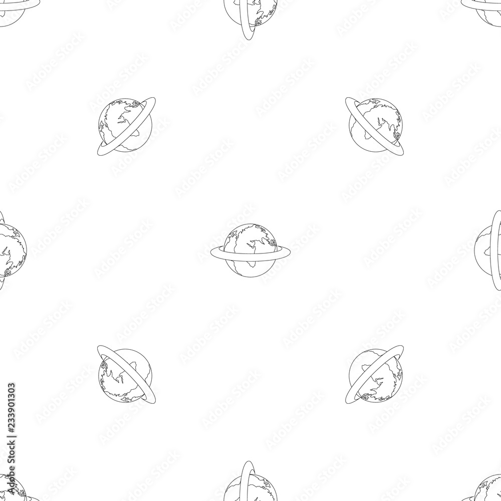 Around the earth pattern seamless vector repeat geometric for any web design