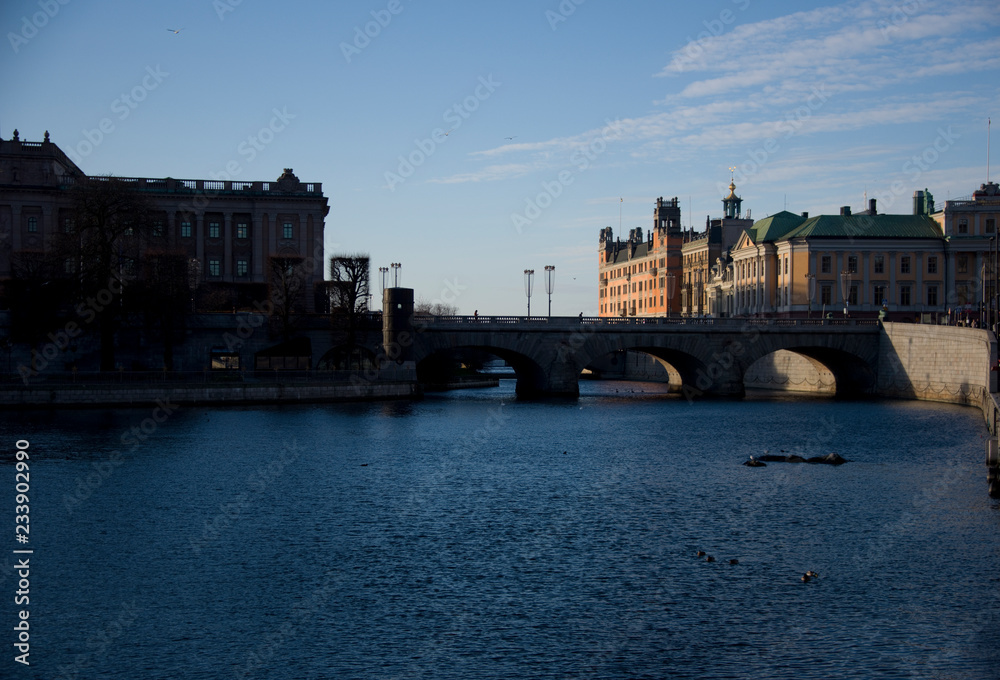 Naklejka premium Government buildings in Stockholm, Sweden