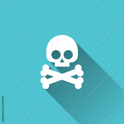 Skull cross bone illustration