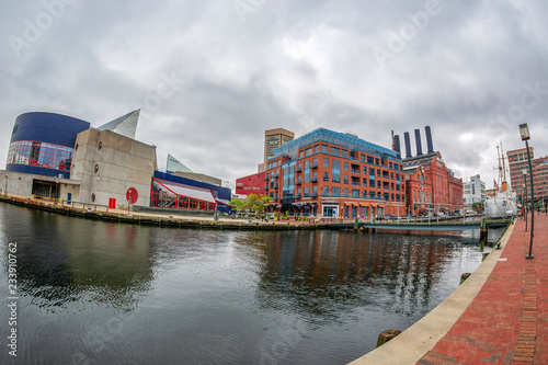 Waterfront Promenade at the Inner Harbor, Baltimore, USA