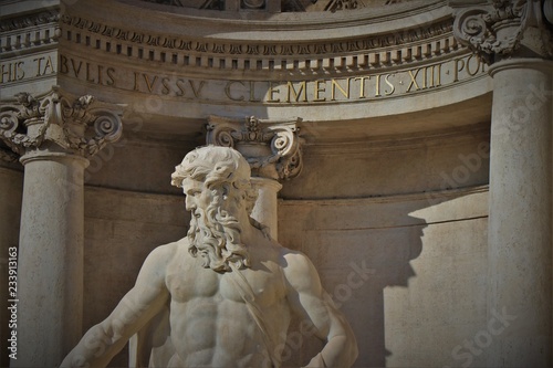 Photography Rome, Italy - View of some details of the Trevi Fountain, one of the most famous fountains in the world