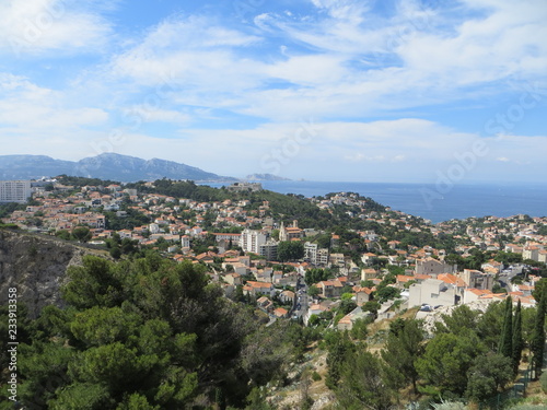 panoramic view  on the city of Marseille