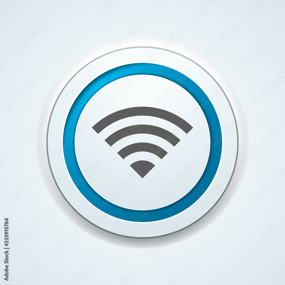 Wireless connection button illustation Wireless connection button illustation